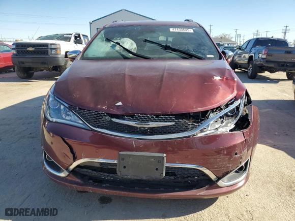 2020 Chrysler Pacifica Limited with VIN 2C4RC1GG2LR120156, listed as a Copart auction lot 47430645 with 77,620 mi miles and Salvage Title. Bid and sale history available at carsss.com. Image 5.