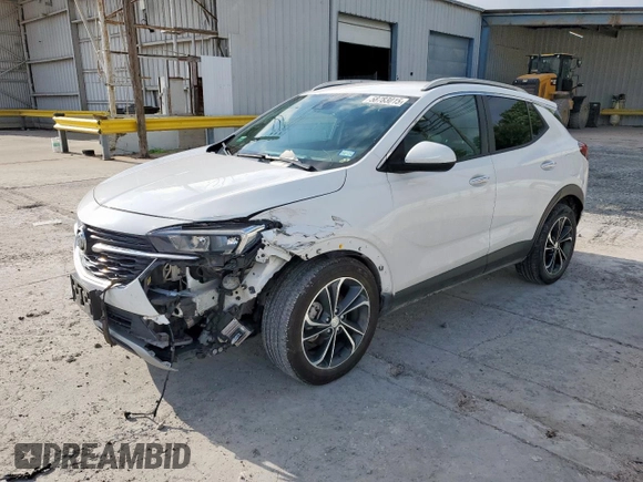 2021 Buick Encore GX Select with VIN KL4MMDS28MB111427, listed as a Copart auction lot 58783015 with 101,819 mi miles and Salvage title. Bid and sale history available at DreamBid. Image 1.