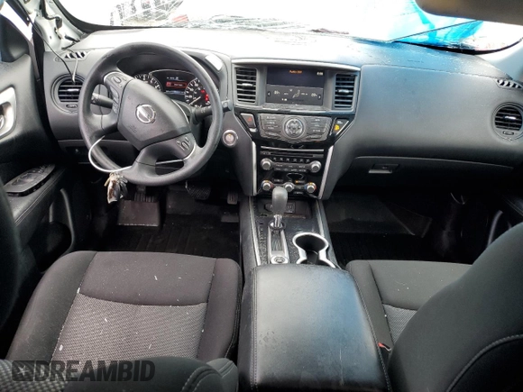2020 Nissan Pathfinder S with VIN 5N1DR2AM0LC644004, listed as a Copart auction lot 46445495 with 36,857 mi miles and Salvage Title. Bid and sale history available at carsss.com. Image 8.