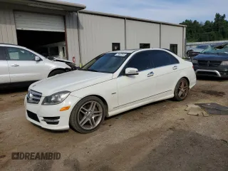 2012 Mercedes-Benz C 350 Sport with VIN WDDGF5HB5CR202063, listed as a Copart auction lot 71667944 with 138,507 mi miles and Salvage Title. Bid and sale history available at DreamBid. Image 1.