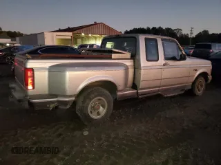 1993 Ford F-150 with VIN 1FTEX15NXPKA17401, listed as a Copart auction lot 80912024 with 0 mi miles and Salvage Title. Bid and sale history available at carsss.com. Image 3.