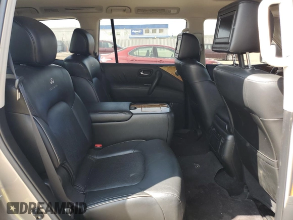2012 Infiniti QX56 7-passenger with VIN JN8AZ2NE9C9016258, listed as a Copart auction lot 71570824 with 142,859 mi miles and Salvage Title. Bid and sale history available at carsss.com. Image 11.