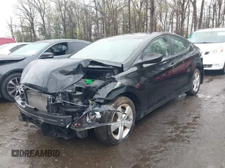 2011 Hyundai Elantra GLS with VIN 5NPDH4AE4BH005249, listed as a IAAI auction lot 41947649 with 121,687 mi miles. Bid and sale history available at carsss.com. Image 2.