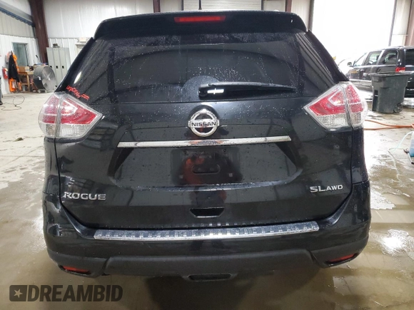 2016 Nissan Rogue S with VIN JN8AT2MV1GW131236, listed as a Copart auction lot 52955615 with 94,395 mi miles and Salvage Title. Bid and sale history available at carsss.com. Image 6.