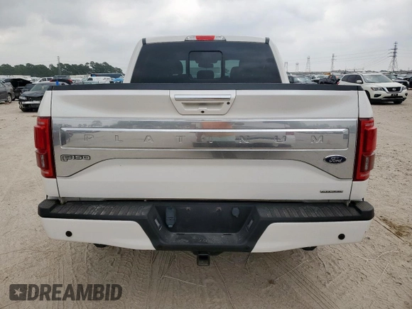 2015 Ford F-150 XL with VIN 1FTEW1CFXFFB33025, listed as a Copart auction lot 57898255 with 63,344 mi miles and Salvage title. Bid and sale history available at DreamBid. Image 6.