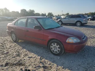 1998 Honda Civic LX with VIN 1HGEJ6673WL025977, listed as a Copart auction lot 71440864 with 157,780 mi miles and Salvage Title. Bid and sale history available at carsss.com. Image 4.