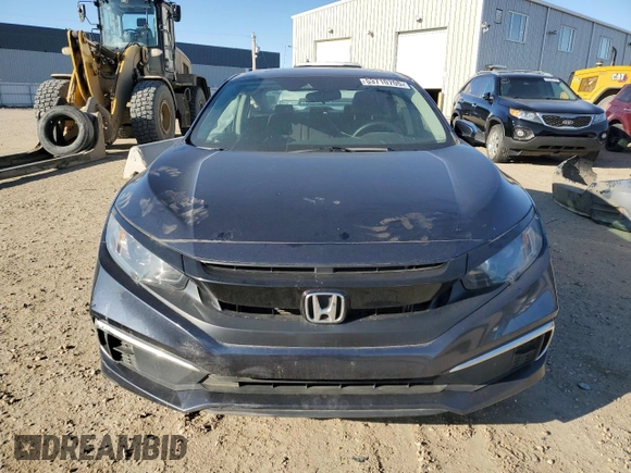 2021 Honda Civic Sedan EX with VIN 2HGFC2F74MH014116, listed as a Copart auction lot 53710705 with 0 mi miles and Salvage Title. Bid and sale history available at carsss.com. Image 5.