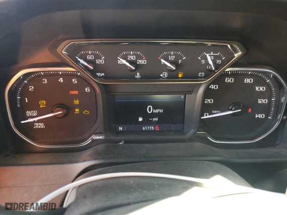 2021 GMC Sierra 1500 SLE with VIN 1GTU9BED1MZ142566, listed as a Copart auction lot 42825885 with 61,775 mi miles and Salvage Title. Bid and sale history available at carsss.com. Image 9.