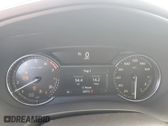 2023 Cadillac XT4 FWD Luxury with VIN 1GYAZAR4XPF104311, listed as a Copart auction lot 46891635 with 28,972 mi miles and Non repairable. Bid and sale history available at DreamBid. Image 9.