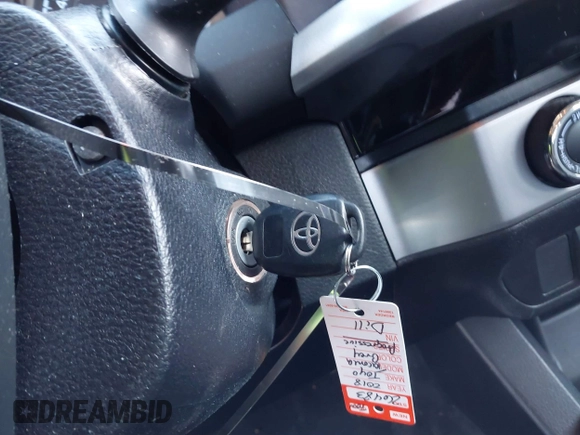 2018 Toyota Tacoma SR with VIN 5TFCZ5AN7JX154112, listed as a IAAI auction lot 41394058 with 158,045 mi miles. Bid and sale history available at carsss.com. Image 11.