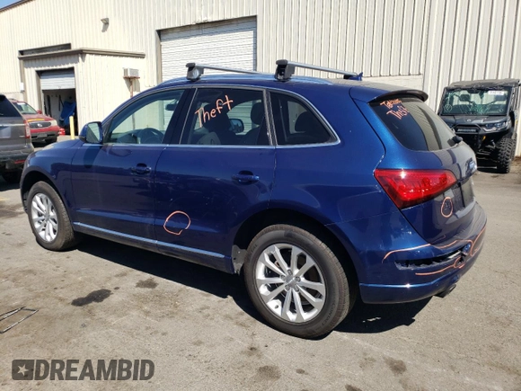 2014 Audi Q5 Premium Plus with VIN WA1LFAFP7EA050329, listed as a Copart auction lot 63111935 with 138,051 mi miles and Salvage title. Bid and sale history available at DreamBid. Image 2.