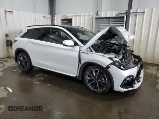 2023 Infiniti QX50 Sport with VIN 3PCAJ5FB2PF116724, listed as a Copart auction lot 88275485 with Not Provided miles and Salvage Title. Bid and sale history available at DreamBid. Image 4.