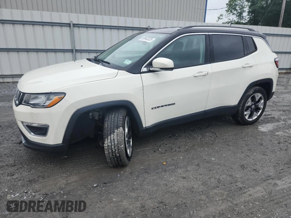 2019 Jeep Compass Limited with VIN 3C4NJDCB6KT656670, listed as a Copart auction lot 59948335 with 64,097 mi miles and Salvage title. Bid and sale history available at DreamBid. Image 1.