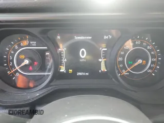 2024 Jeep Wrangler Sport S with VIN 1C4PJXDG9RW204575, listed as a Copart auction lot 46354145 with 29,874 mi miles and Salvage title. Bid and sale history available at DreamBid. Image 9.
