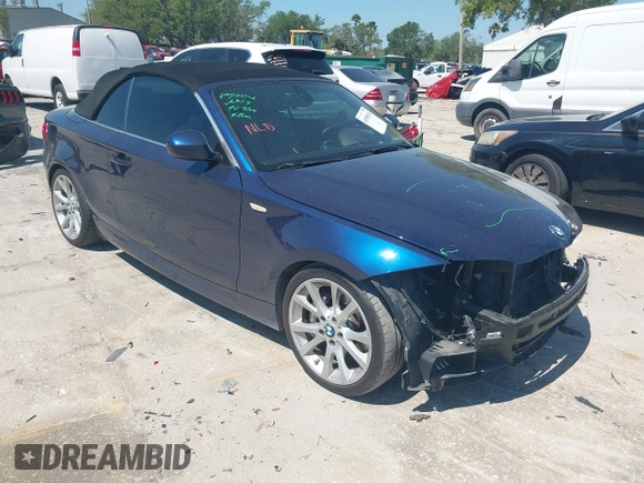 2013 BMW 1 Series 135i with VIN WBAUN7C57DVM28236, listed as a IAAI auction lot 41900116 with 38,876 mi miles and . Bid and sale history available at carsss.com. Image 1.