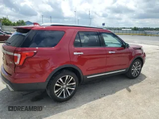 2017 Ford Explorer Platinum z VIN 1FM5K8HT1HGD20357, wystawiony jako Copart lot #63019495 z przebiegiem 134 960 mil mil oraz Szkoda całkowita • Salvage title. Historia ofert i sprzedaży dostępna na DreamBid. Obrazek 3.