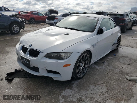 2011 BMW M3 with VIN WBSDX9C58BE584283, listed as a Copart auction lot 88327115 with 105,835 mi miles and Salvage Title. Bid and sale history available at carsss.com. Image 1.