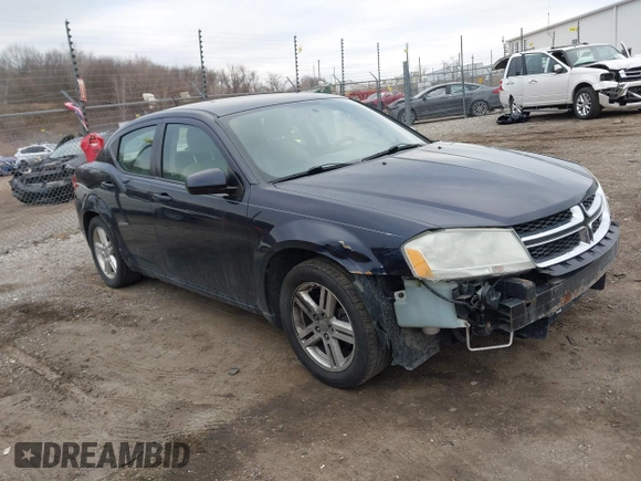 2012 Dodge Avenger SXT z VIN 1C3CDZCB7CN161508, wystawiony jako IAAI lot #41689295 z przebiegiem 184 436 mil mil oraz . Historia ofert i sprzedaży dostępna na DreamBid. Obrazek 1.