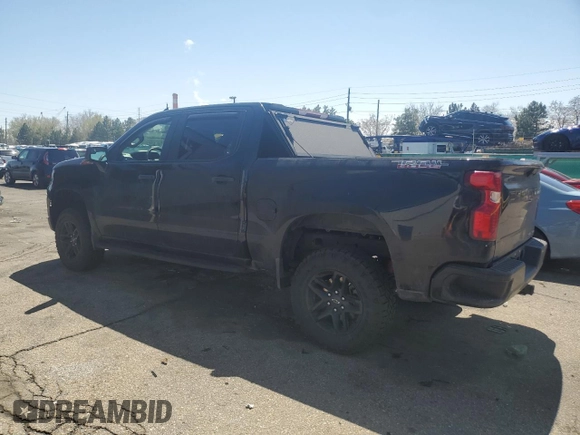 2022 Chevrolet Silverado 1500 Custom Trail Boss with VIN 3GCPDCEK4NG669261, listed as a Copart auction lot 53146265 with 34,612 mi miles and Salvage Title. Bid and sale history available at carsss.com. Image 2.