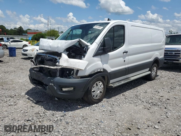 2021 Ford Transit Cargo z VIN 1FTBR1Y85MKA45072, wystawiony jako Copart lot #60415095 z przebiegiem 54 814 mil mil oraz Szkoda całkowita • Salvage title. Historia ofert i sprzedaży dostępna na DreamBid. Obrazek 1.