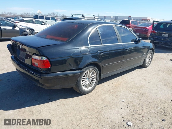 2001 BMW 5 Series 530iA with VIN WBADT634X1CF04145, listed as a IAAI auction lot 41651022 with 190,069 mi miles. Bid and sale history available at carsss.com. Image 4.
