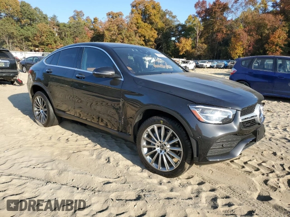 2021 Mercedes-Benz GLC with VIN W1N0J8EB8MF891527, listed as a Copart auction lot 77092154 with 31,496 mi miles and Salvage Title. Bid and sale history available at carsss.com. Image 4.