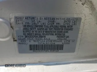 2017 Nissan Note SV with VIN 3N1CE2CP3HL358410, listed as a Copart auction lot 60050135 with 88,299 mi miles and Salvage title. Bid and sale history available at DreamBid. Image 13.