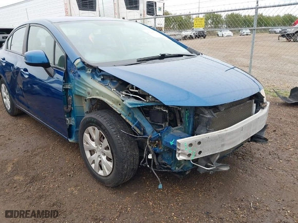 2012 Honda Civic Sdn LX with VIN 2HGFB2F50CH582539, listed as a IAAI auction lot 41296020 with 65,334 mi miles. Bid and sale history available at carsss.com. Image 6.
