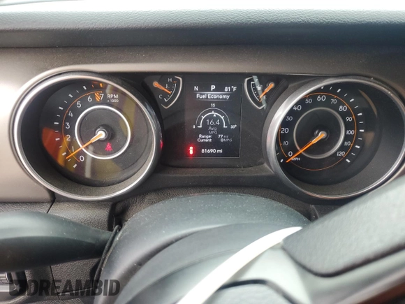 2018 Jeep Wrangler Unlimited Sport z VIN 1C4HJXDG8JW172632, wystawiony jako Copart lot #60714375 z przebiegiem 81 690 mil mil oraz Szkoda całkowita • Salvage title. Historia ofert i sprzedaży dostępna na DreamBid. Obrazek 9.
