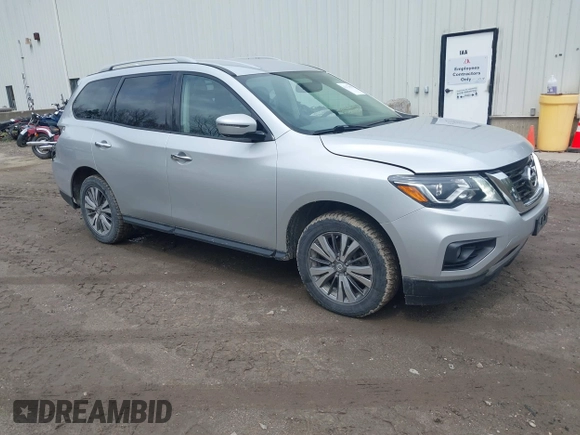 2019 Nissan Pathfinder S with VIN 5N1DR2MMXKC639984, listed as a IAAI auction lot 42173450 with 110,777 mi miles and . Bid and sale history available at DreamBid. Image 1.