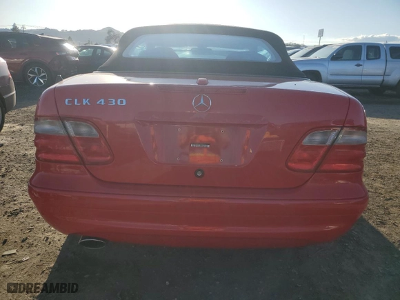 2003 Mercedes-Benz CLK-Class 4.3L with VIN WDBLK70G03T135641, listed as a Copart auction lot 44000875 with 98,670 mi miles and Clean Title. Bid and sale history available at carsss.com. Image 6.