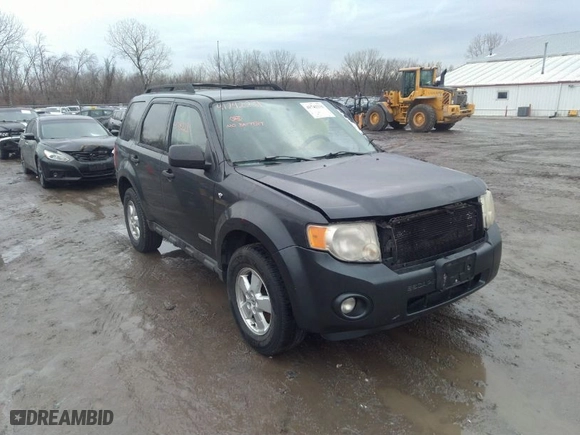 2008 Ford Escape XLT with VIN 1FMCU03148KC05614, listed as a IAAI auction lot 41742231 with 264,599 mi miles. Bid and sale history available at carsss.com. Image 1.