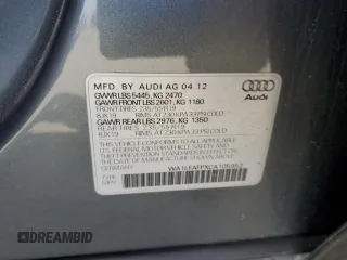 2012 Audi Q5 2.0T Premium Plus with VIN WA1LFAFPXCA105952, listed as a Copart auction lot 49459555 with 103,439 mi miles and Salvage Title. Bid and sale history available at carsss.com. Image 14.