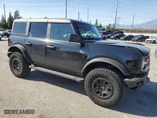 2024 Ford Bronco Wildtrak with VIN 1FMEE2BP1RLA54539, listed as a Copart auction lot 46310905 with 12,545 mi miles and Salvage Title. Bid and sale history available at carsss.com. Image 4.