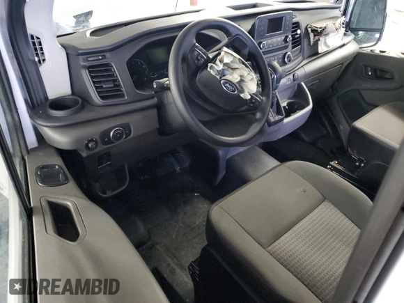 2024 Ford Transit Cargo with VIN 1FTBR1C88RKA39474, listed as a Copart auction lot 86339884 with Not Provided miles and Salvage Title. Bid and sale history available at DreamBid. Image 8.