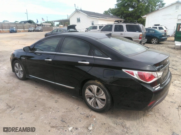 2015 Hyundai Sonata Hybrid Limited with VIN KMHEC4A4XFA119744, listed as a IAAI auction lot 42091103 with 1 mi miles. Bid and sale history available at carsss.com. Image 3.