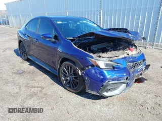 2022 Subaru WRX Limited with VIN JF1VBAN62N8026861, listed as a IAAI auction lot 41566827 with 51,573 mi miles. Bid and sale history available at carsss.com. Image 1.