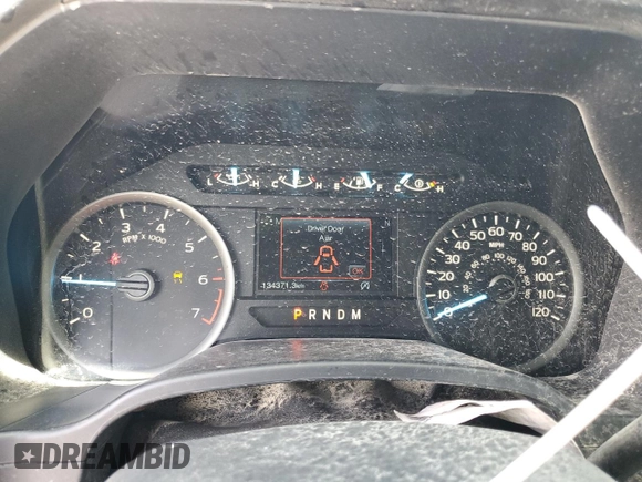 2018 Ford F-150 XL with VIN 1FTEX1EP1JKF38242, listed as a Copart auction lot 53517715 with 134,371 mi miles and Salvage title. Bid and sale history available at DreamBid. Image 9.