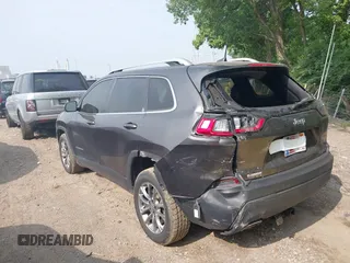 2019 Jeep Cherokee Latitude Plus with VIN 1C4PJLLX3KD110171, listed as a IAAI auction lot 42495044 with 65,625 mi miles and . Bid and sale history available at DreamBid. Image 3.