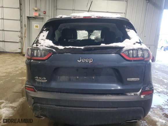 2021 Jeep Cherokee Latitude Lux with VIN 1C4PJMMN0MD105628, listed as a Copart auction lot 43307785 with 0 mi miles and Salvage Title. Bid and sale history available at carsss.com. Image 6.