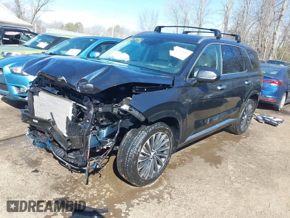 2024 Hyundai Palisade Calligraphy z VIN KM8R7DGE3RU656156, wystawiony jako IAAI lot #41630992 z przebiegiem 26 506 mil mil oraz . Historia ofert i sprzedaży dostępna na DreamBid. Obrazek 18.