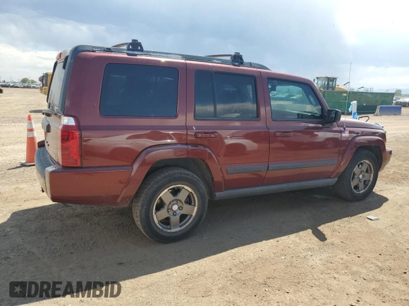 2007 Jeep Commander Sport with VIN 1J8HG48P27C611625, listed as a Copart auction lot 62676385 with 188,477 mi miles and Clean title. Bid and sale history available at DreamBid. Image 3.