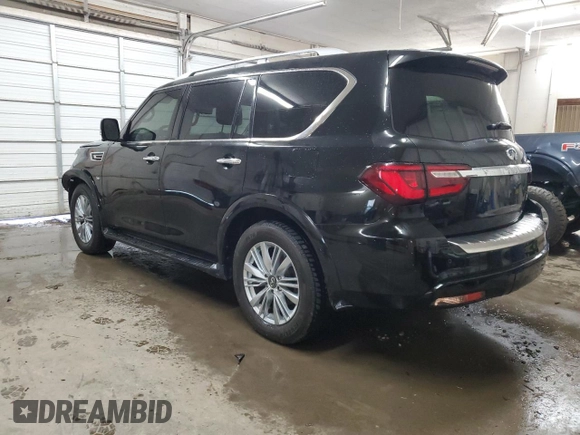 2020 Infiniti QX80 LUXE with VIN JN8AZ2NF5L9702550, listed as a Copart auction lot 72416774 with 101,864 mi miles and Salvage Title. Bid and sale history available at carsss.com. Image 2.
