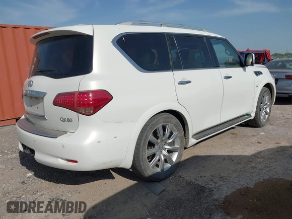 2014 Infiniti QX80 z VIN JN8AZ2NE4E9061997, wystawiony jako IAAI lot #42004389 z przebiegiem 191 814 mil mil oraz . Historia ofert i sprzedaży dostępna na DreamBid. Obrazek 4.