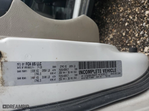 2018 Dodge Grand Caravan SE with VIN 2C7WDGBGXJR363479, listed as a Copart auction lot 50755495 with 239,265 mi miles and Clean Title. Bid and sale history available at carsss.com. Image 12.