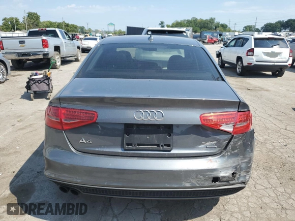 2014 Audi A4 Premium with VIN WAUDFAFL5EN029993, listed as a Copart auction lot 69077094 with 134,590 mi miles and Salvage title. Bid and sale history available at DreamBid. Image 6.