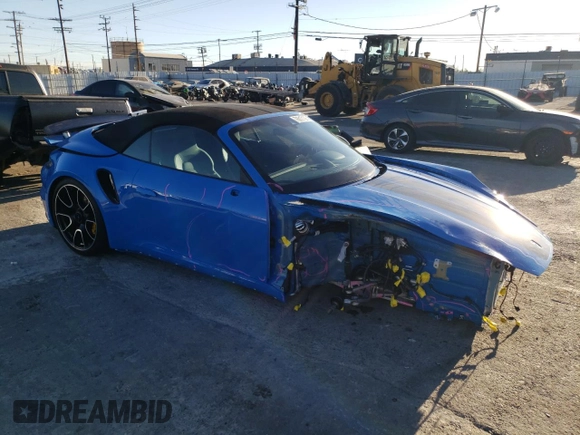 2022 Porsche 911 Turbo S with VIN WP0CD2A94NS260388, listed as a Copart auction lot 76617103 with 2,841 mi miles and . Bid and sale history available at carsss.com. Image 4.