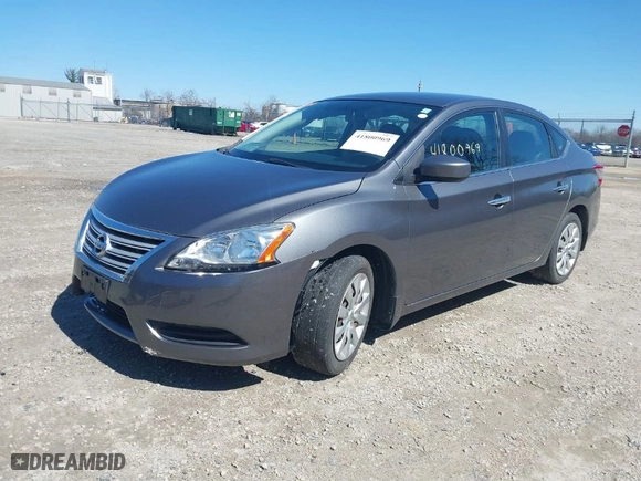 2015 Nissan Sentra SR with VIN 3N1AB7AP7FL681047, listed as a IAAI auction lot 41800969 with NaN miles. Bid and sale history available at carsss.com. Image 2.