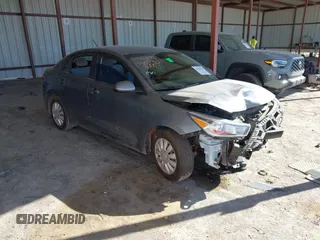 2020 Kia Rio LX with VIN 3KPA24AD7LE346730, listed as a IAAI auction lot 41854329 with 35,649 mi miles. Bid and sale history available at carsss.com. Image 1.