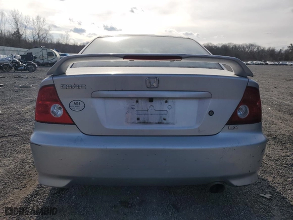 2004 Honda Civic LX with VIN 1HGEM21524L016464, listed as a Copart auction lot 48398495 with 147,492 mi miles and Non Repairable. Bid and sale history available at carsss.com. Image 6.